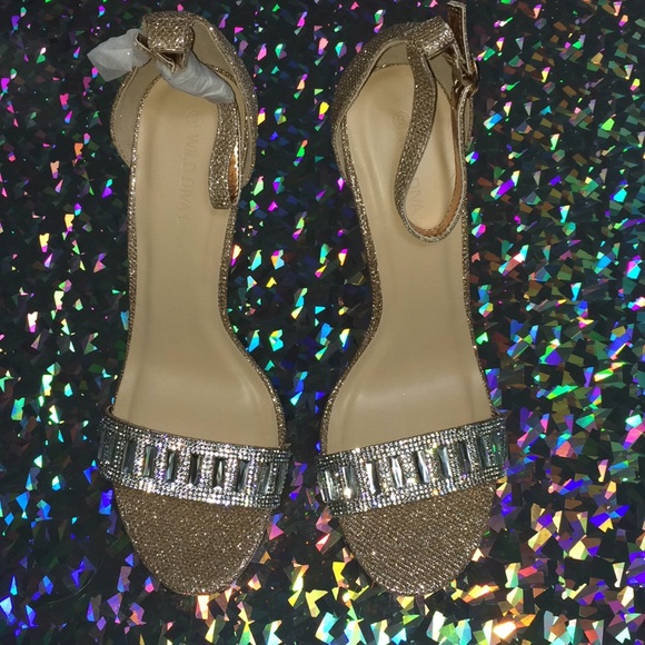 NEW Wild diva high heels rhinestone glitter - Picture 3 of 7